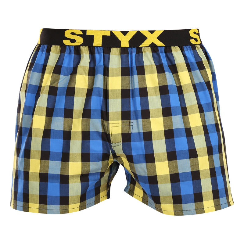 Pánské trenky Styx sportovní guma vícebarevné (B1039) XXL, trenýrky