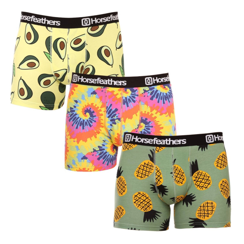 3PACK pánské boxerky Horsefeathers Sidney (AM164DGK) M, trenky / trenýrky
