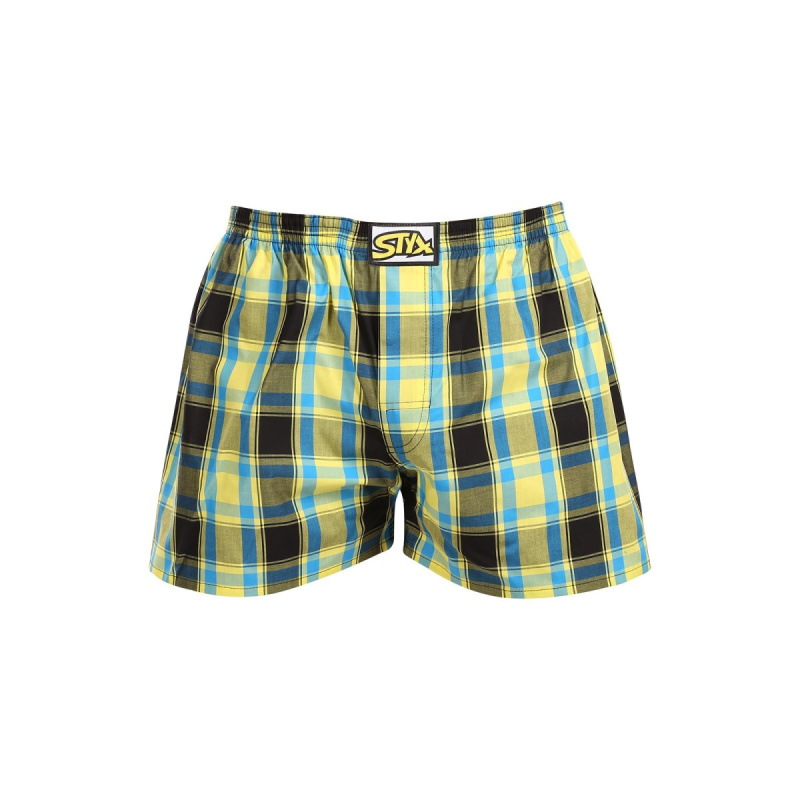 Pánské trenky Styx klasická guma vícebarevné (A1033) XL, trenýrky