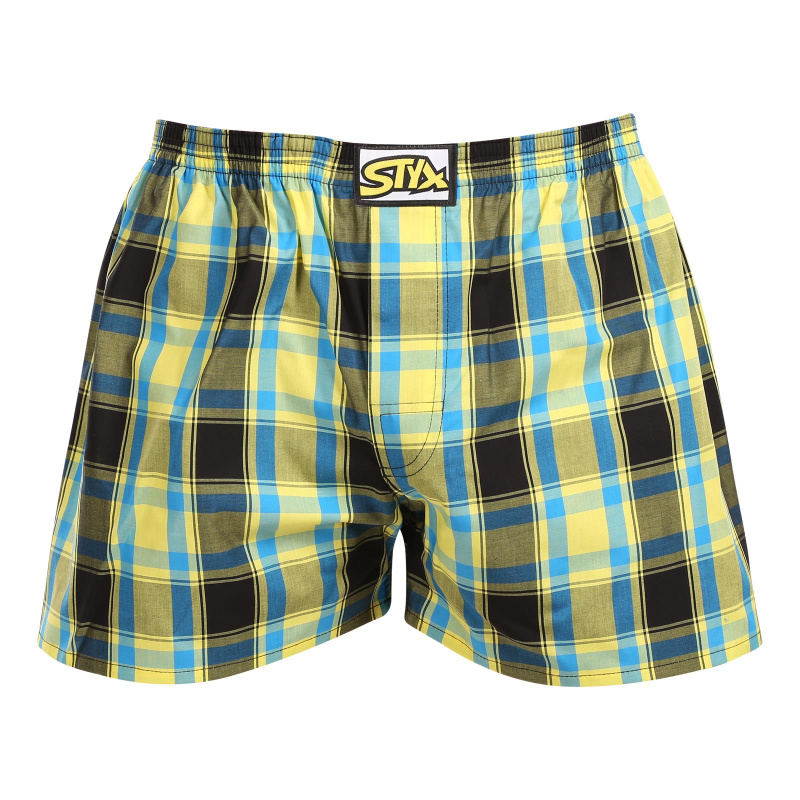 Pánské trenky Styx klasická guma vícebarevné (A1033) L, trenýrky