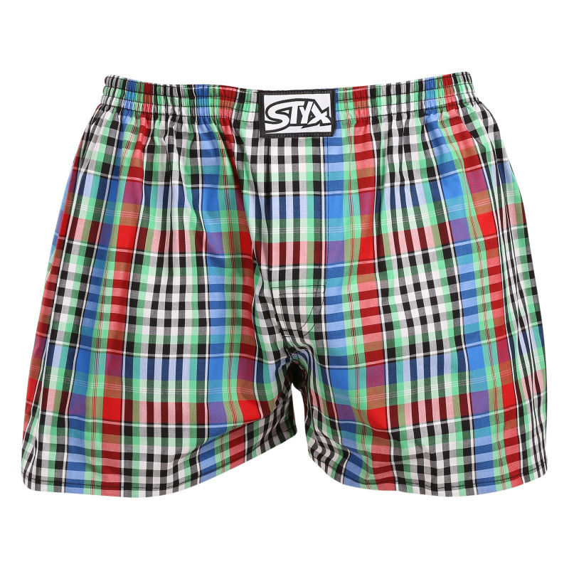 Pánské trenky Styx klasická guma vícebarevné (A1036) XXL, trenýrky