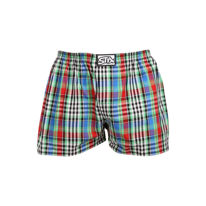 Pánské trenky Styx klasická guma vícebarevné (A1036) L, trenýrky