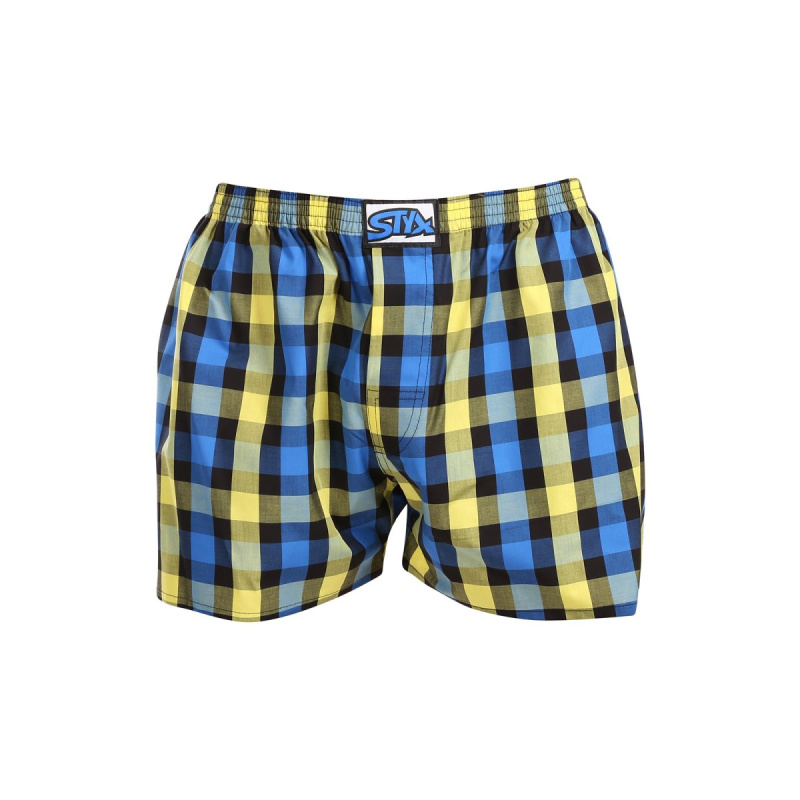 Pánské trenky Styx klasická guma vícebarevné (A1039) XL, trenýrky