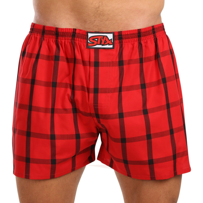 Pánské trenky Styx klasická guma nadrozměr vícebarevné (E1031) 3XL, trenýrky