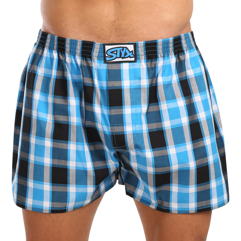 Pánské trenky Styx klasická guma nadrozměr vícebarevné (E1034) 3XL, trenýrky