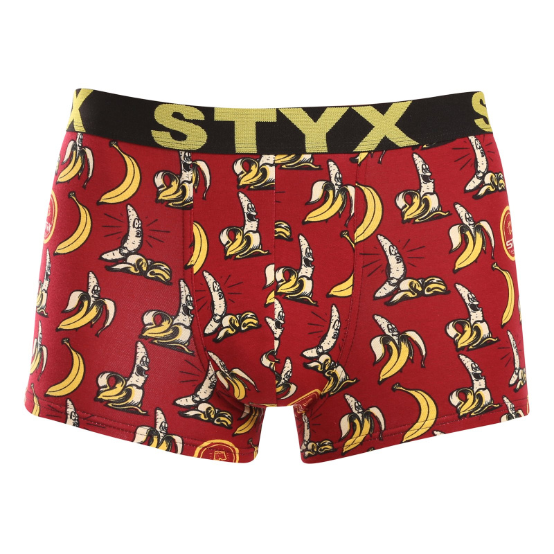 Pánské boxerky Styx art sportovní guma banány (G1359) M, trenky / trenýrky