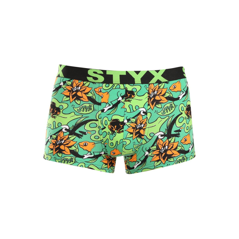 Pánské boxerky Styx art sportovní guma tropic (G1557) XXL, trenky / trenýrky