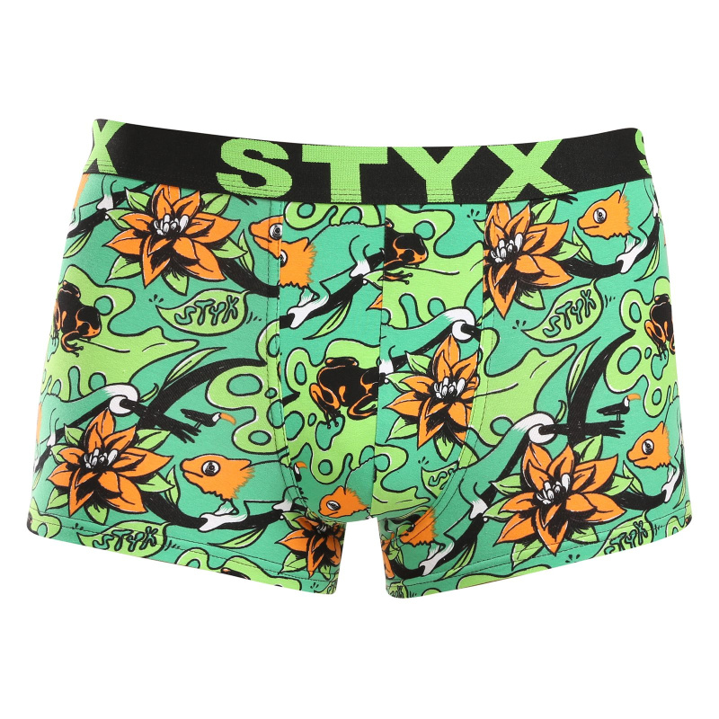 Pánské boxerky Styx art sportovní guma tropic (G1557) XXL, trenky / trenýrky