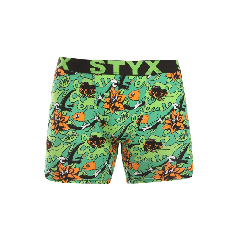 Pánské boxerky Styx long art sportovní guma tropic (UN1557) XXL, trenky / trenýrky