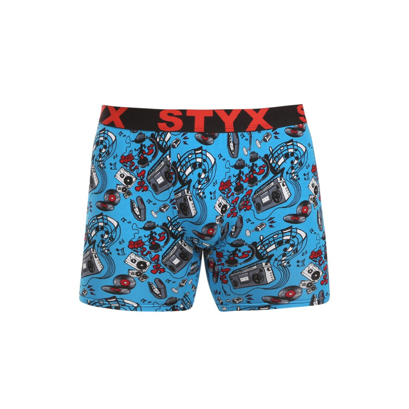 Pánské boxerky Styx long art sportovní guma hudba (UN1558) L, trenky / trenýrky
