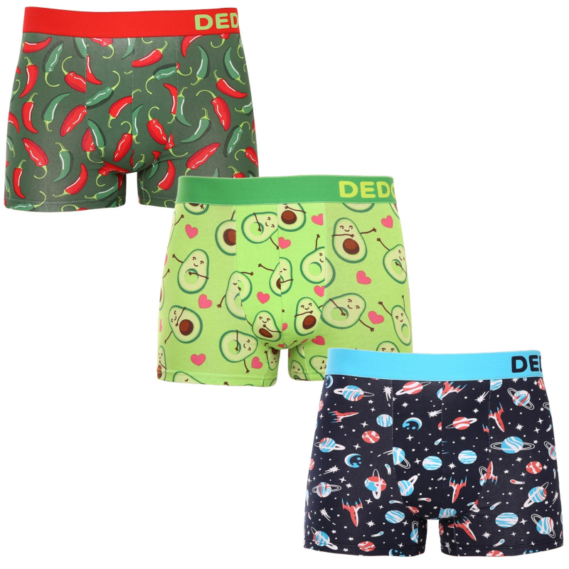 3PACK Veselé pánské boxerky Dedoles (0532511564) M, trenky / trenýrky
