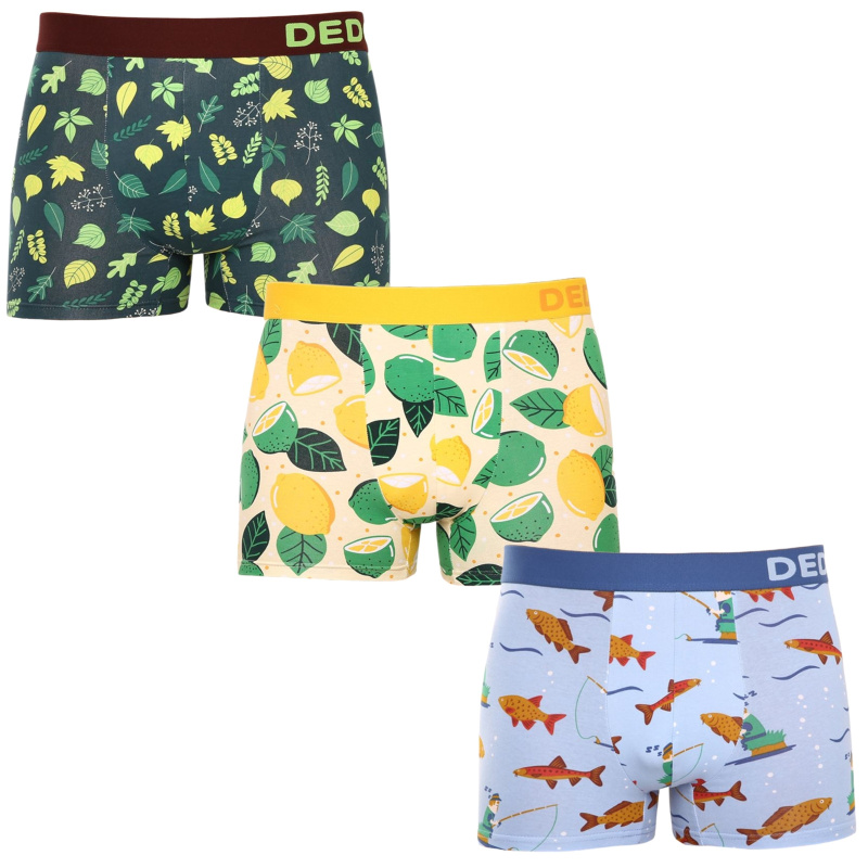 3PACK Veselé pánské boxerky Dedoles (19813751563) M, trenky / trenýrky