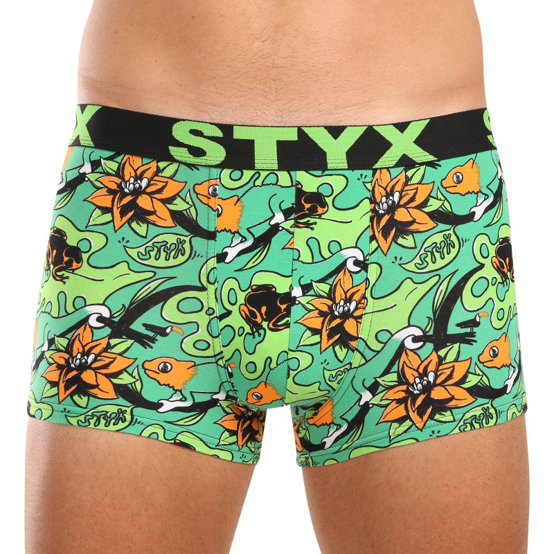 Pánské boxerky Styx art sportovní guma nadrozměr tropic (R1557) 5XL, trenky / trenýrky