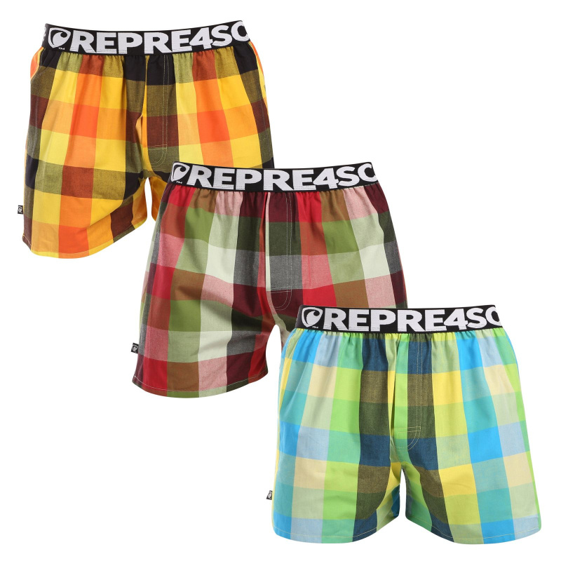 3PACK pánské trenky Represent Mike (R3M-BOX-0268970) M, trenýrky