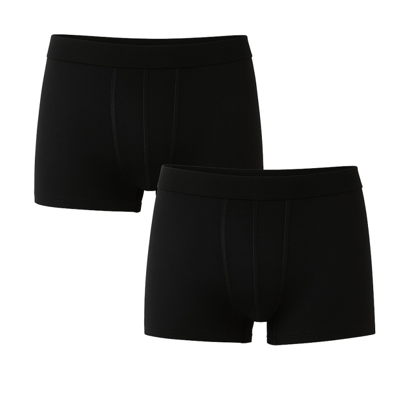 2PACK pánské boxerky Nedeto basic černé (2NFC1) 5XL, trenky / trenýrky