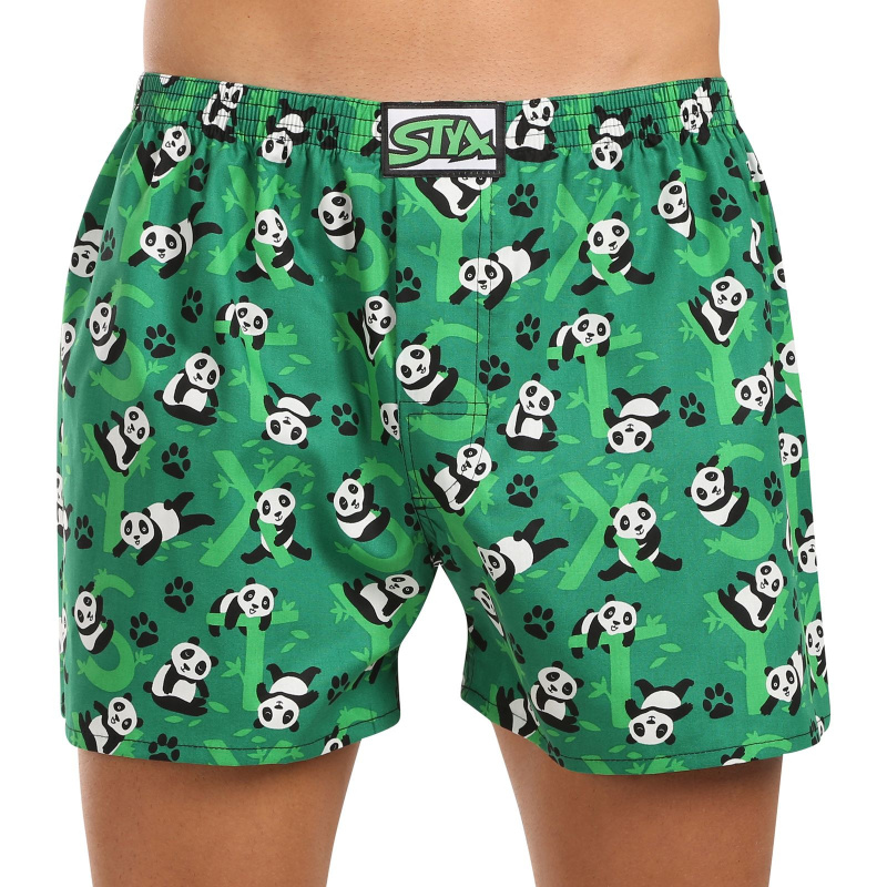 Pánské trenky Styx art klasická guma pandy (A1852) L, trenýrky