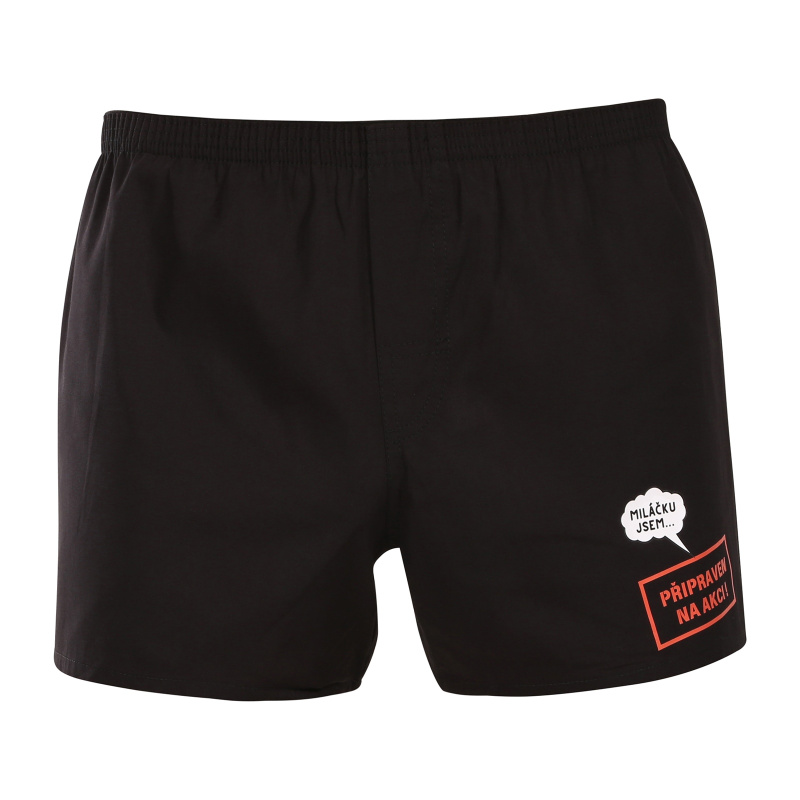 Pánské trenky Nedeto Připraven na akci (1NTF5) XL, trenýrky