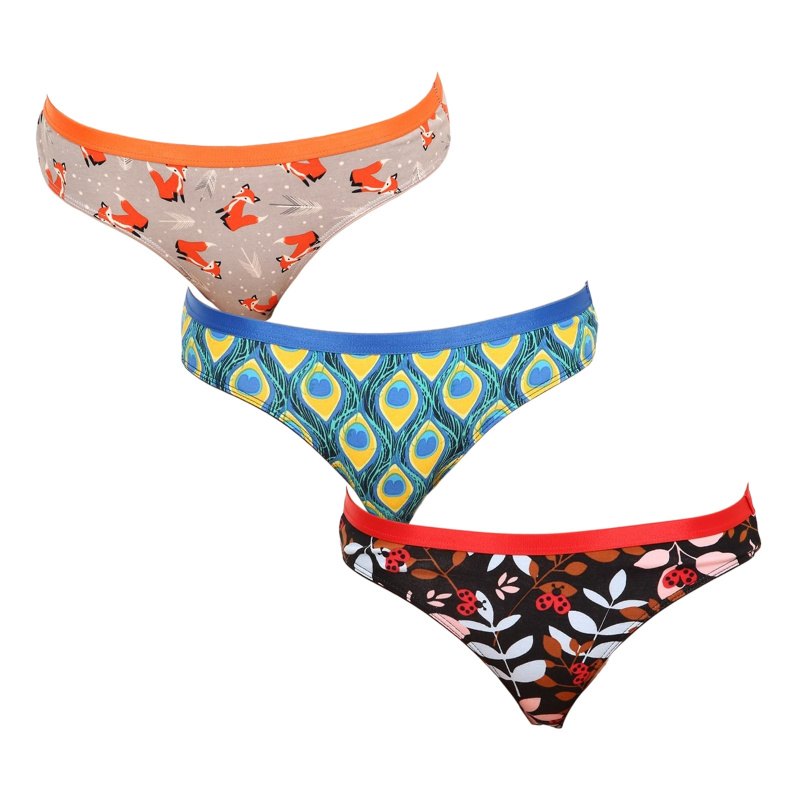 3PACK veselé dámské kalhotky Dedoles (GMFB013546) L