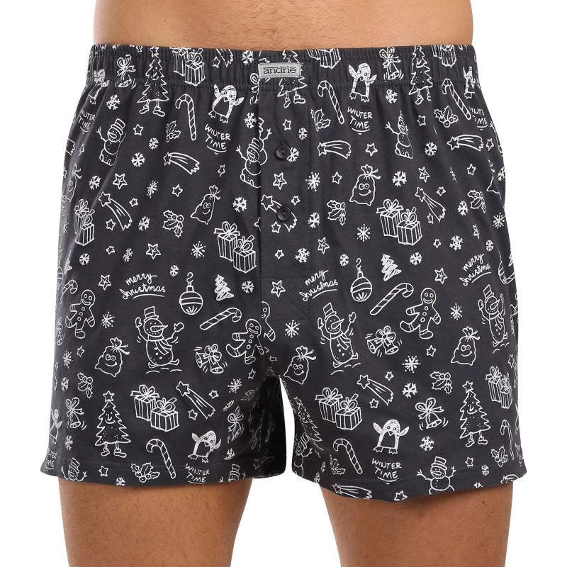 Pánské trenky Andrie vícebarevné (PS 5818-1-Winter) XL, trenýrky