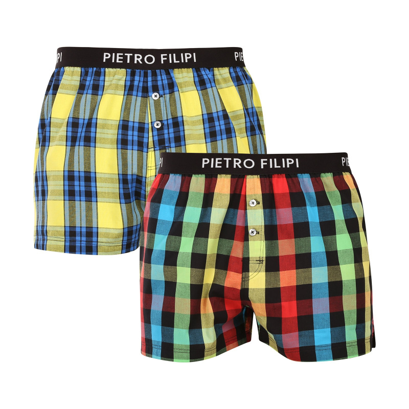 2PACK pánské trenky Pietro Filipi vícebarevné (2PGV2) 5XL, trenýrky