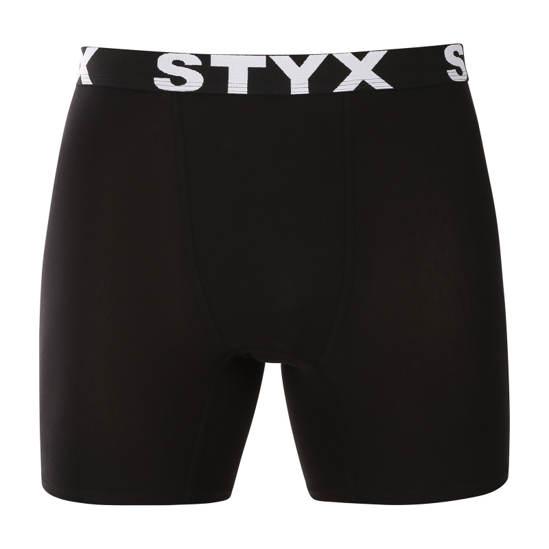 Pánské boxerky Styx long sportovní guma černé (UN0960) L, trenky / trenýrky