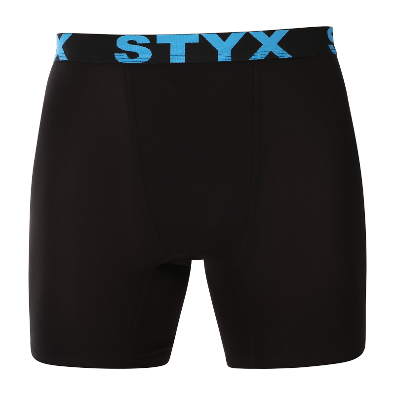 Pánské boxerky Styx long sportovní guma černé (UN3960) XL, trenky / trenýrky