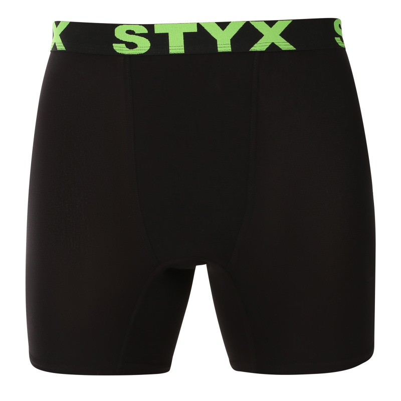 Pánské boxerky Styx long sportovní guma černé (UN2960) S, trenky / trenýrky
