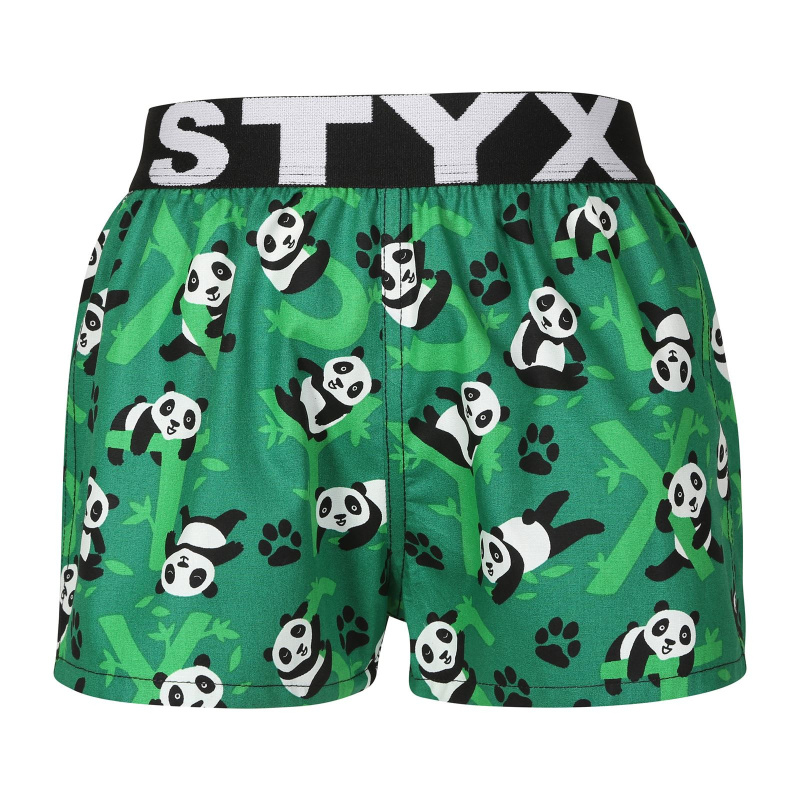 Dětské trenky Styx art sportovní guma pandy (BJ1852) 12-14 let, trenýrky