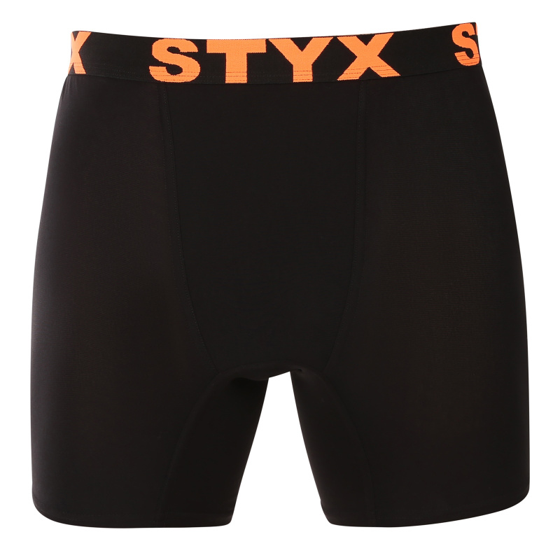 Pánské boxerky Styx long sportovní guma černé (UN5960) L, trenky / trenýrky