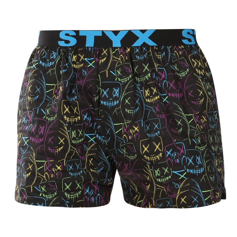 Pánské trenky Styx art sportovní guma masky (B1853) L, trenýrky