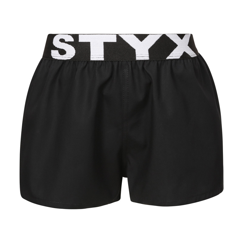 Dětské trenky Styx sportovní guma černé (BJ960) 12-14 let, trenýrky