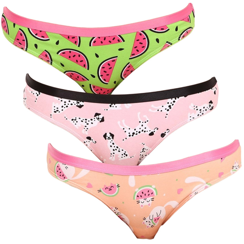 3PACK veselé dámské kalhotky Dedoles (GMFB13174836) L