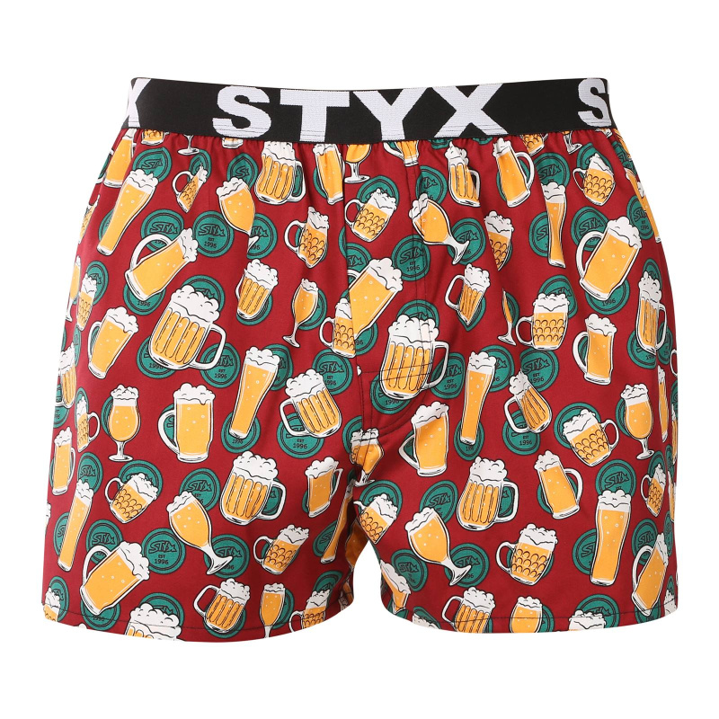 Pánské trenky Styx art sportovní guma pivo (B1855) M, trenýrky