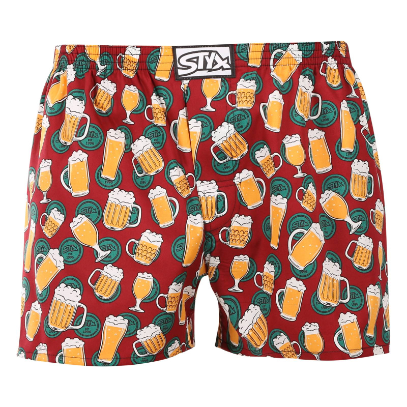 Pánské trenky Styx art klasická guma pivo (A1855) XXL, trenýrky