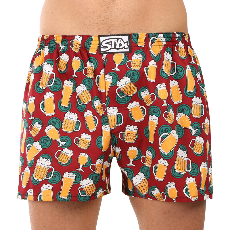 Pánské trenky Styx art klasická guma nadrozměr pivo (E1855) 4XL, trenýrky
