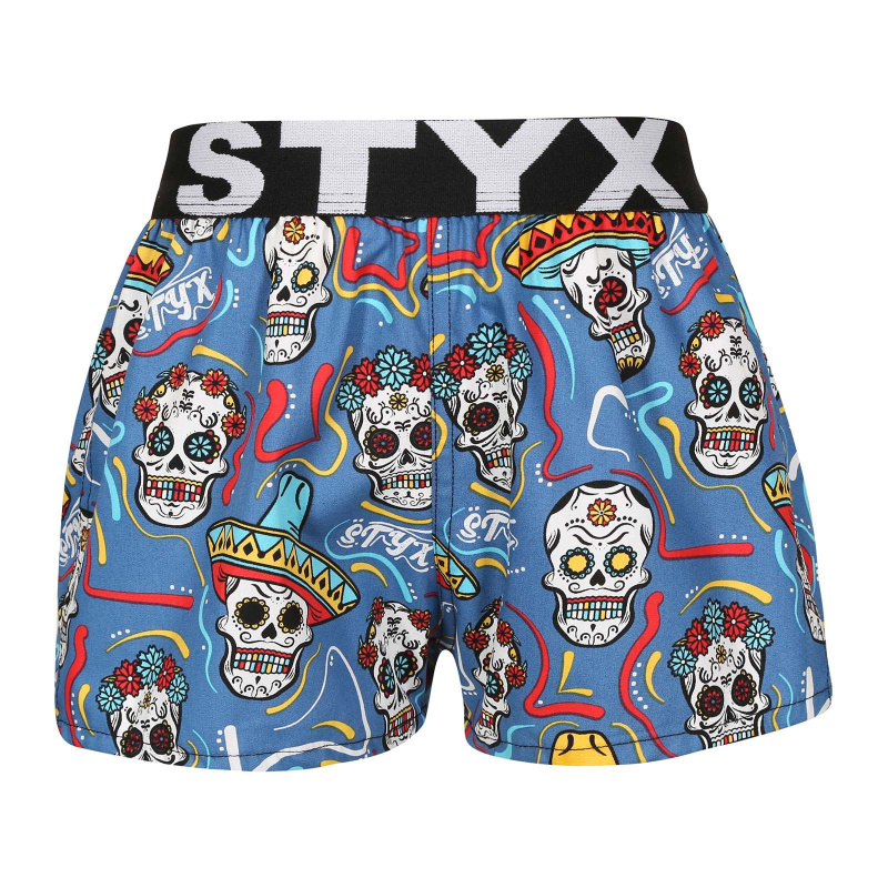 Dětské trenky Styx art sportovní guma lebky (BJ1856) 12-14 let, trenýrky