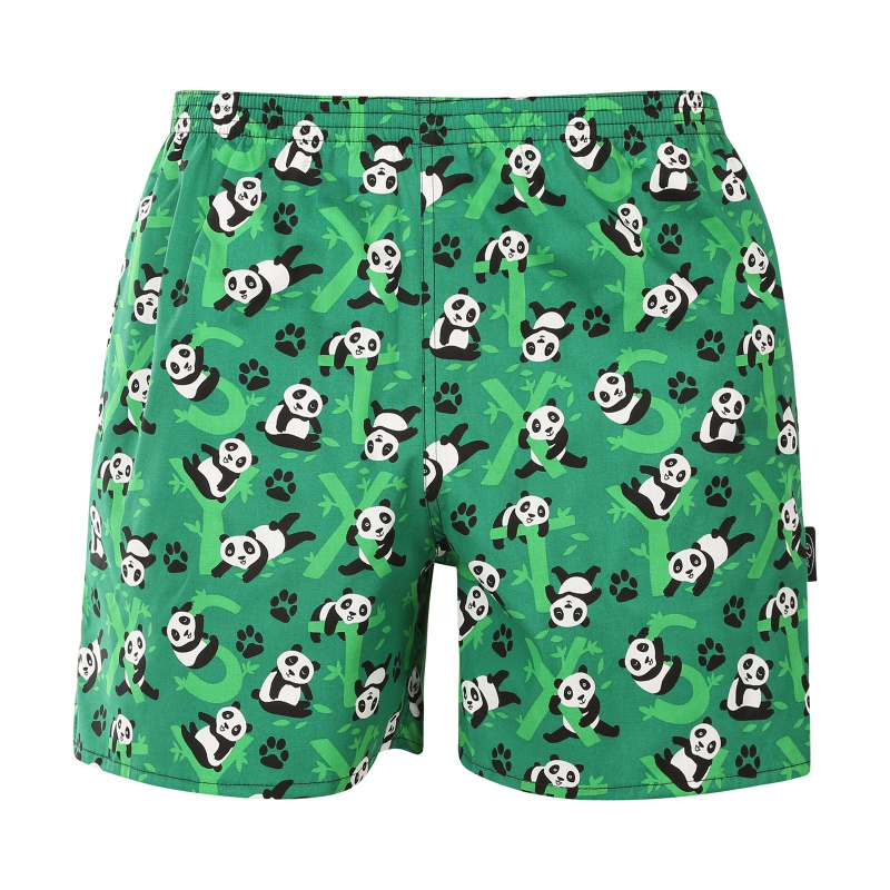 Pánské domácí trenky s kapsami Styx pandy (D1852) XL, trenýrky