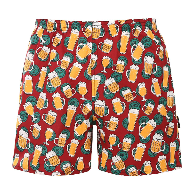 Pánské domácí trenky s kapsami Styx pivo (D1855) XL, trenýrky