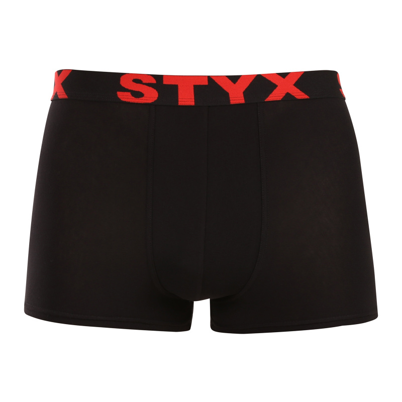 Pánské boxerky Styx sportovní guma černé (G4960) M, trenky / trenýrky