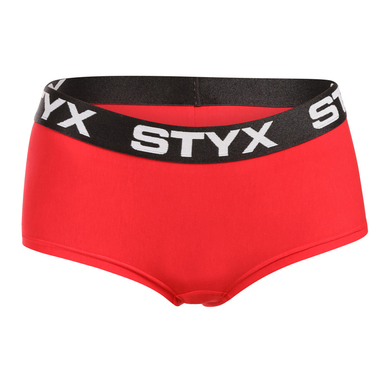 Dámské kalhotky Styx s nohavičkou červené (IN1064) L
