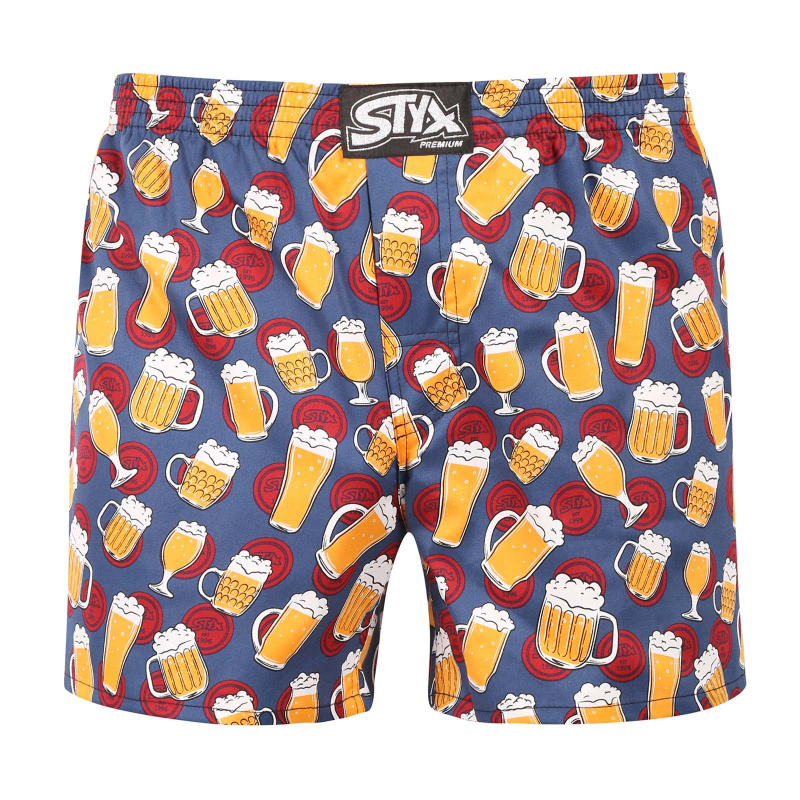 Pánské trenky Styx premium art klasická guma pivo (AP1855) XXL, trenýrky
