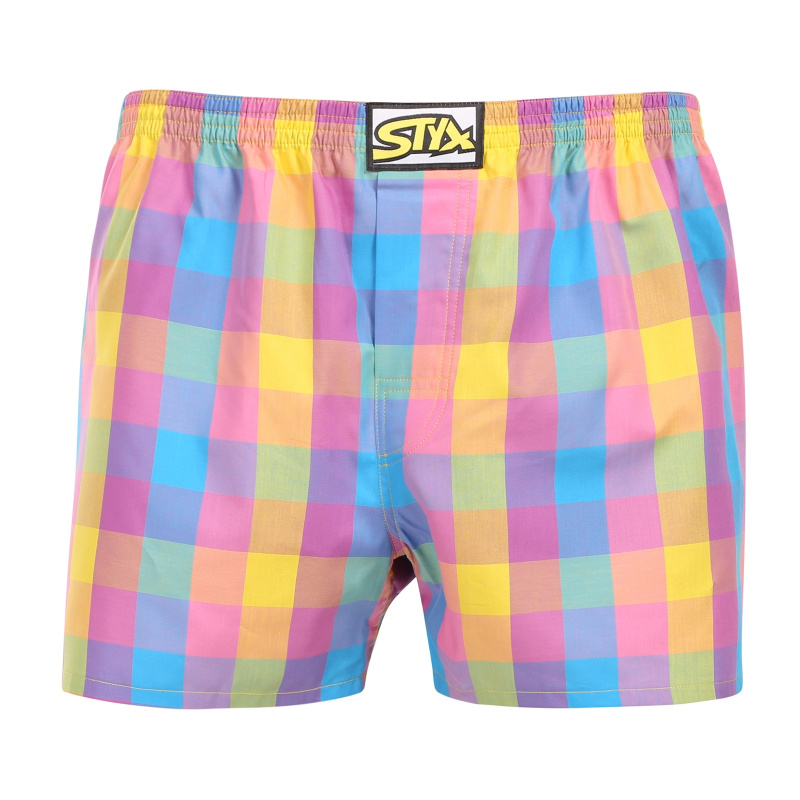 Pánské trenky Styx klasická guma vícebarevné (A1101) XXL, trenýrky