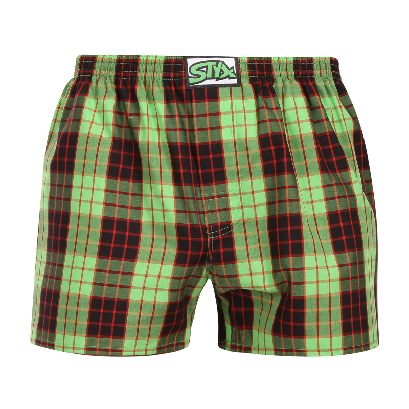 Pánské trenky Styx klasická guma vícebarevné (A1105) XXL, trenýrky