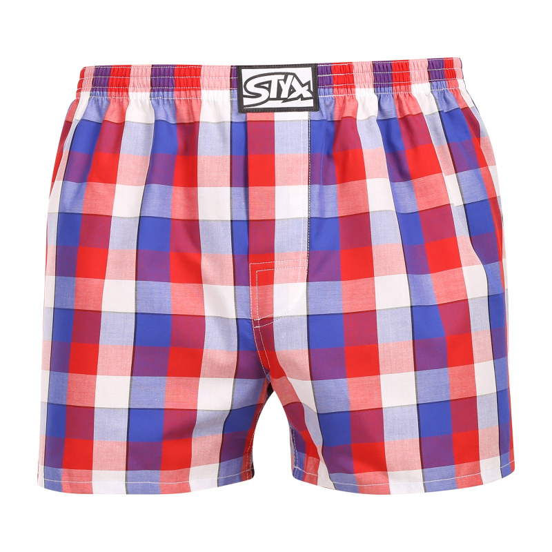 Pánské trenky Styx klasická guma vícebarevné (A1107) L, trenýrky