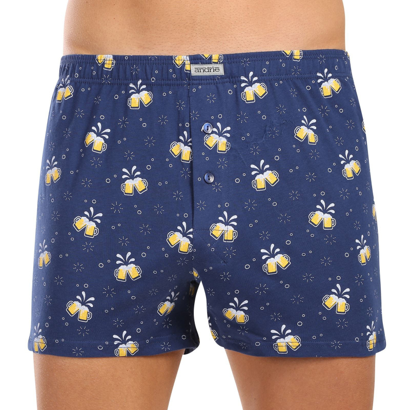 Pánské trenky Andrie modré (PS 5754 blue) 3XL, trenýrky