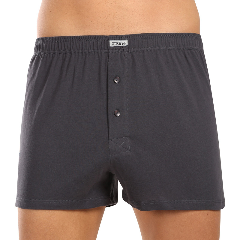 Pánské trenky Andrie šedé (PS 5877-grey) L, trenýrky