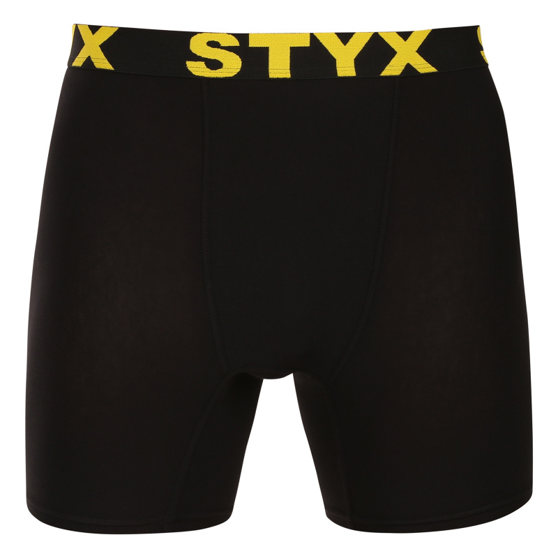 Pánské boxerky Styx long sportovní guma černé (UN6960) S, trenky / trenýrky