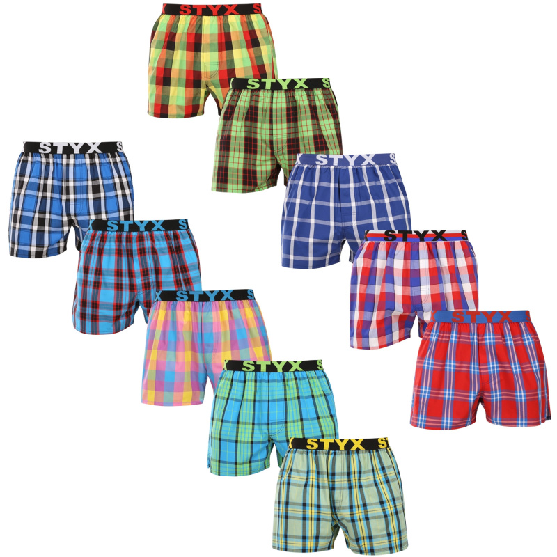 10PACK pánské trenky Styx sportovní guma vícebarevné (10B110110) XL, trenýrky