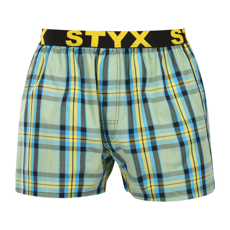 Pánské trenky Styx sportovní guma vícebarevné (B1103) L, trenýrky
