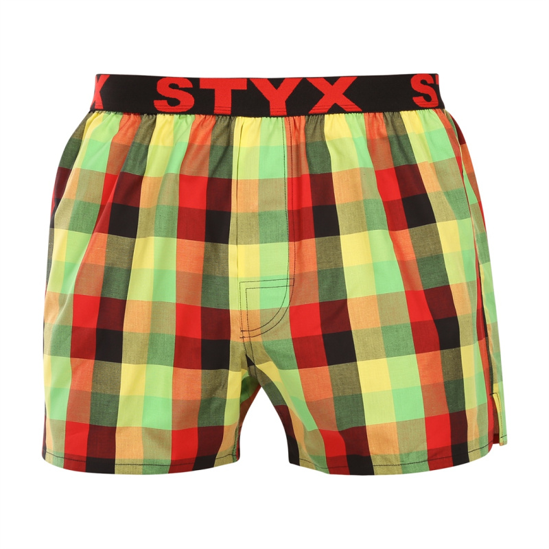 Pánské trenky Styx sportovní guma vícebarevné (B1104) XXL, trenýrky